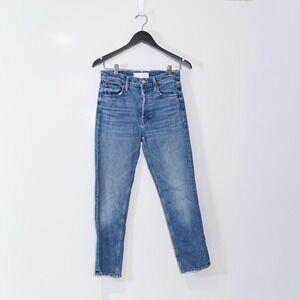 Mother Denim The Tomcat Ankle Crop Cotton Stretch Jeans Running With Scissors 27